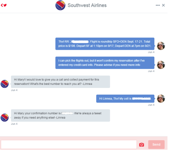 フライト予約に問題がある場合は、Twitterでサポートをご利用ください
