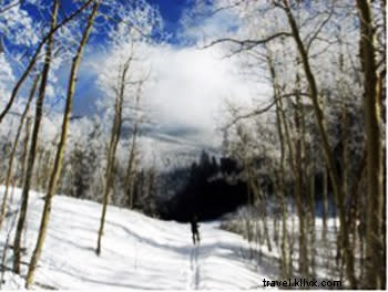 サンタフェに雪が降り、ウィンタースポーツが彩る