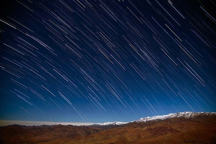 チリ・アタカマ砂漠の星空