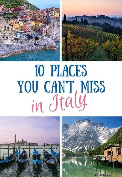 イタリアで絶対に訪れたい10のスポット