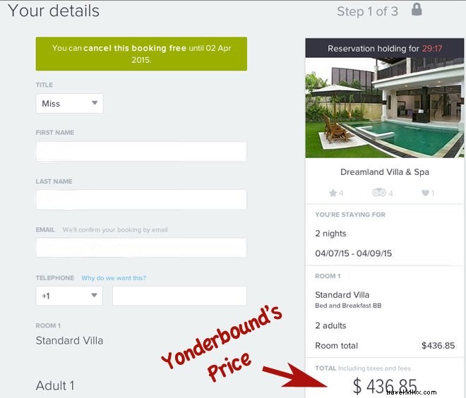 Yonderbound:旅行予約の革新的な方法
