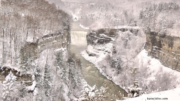 ニューヨークでしか見られない壮麗な氷結滝