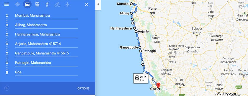 コンカン海岸ドライブ:ムンバイからゴアへの4日間旅程