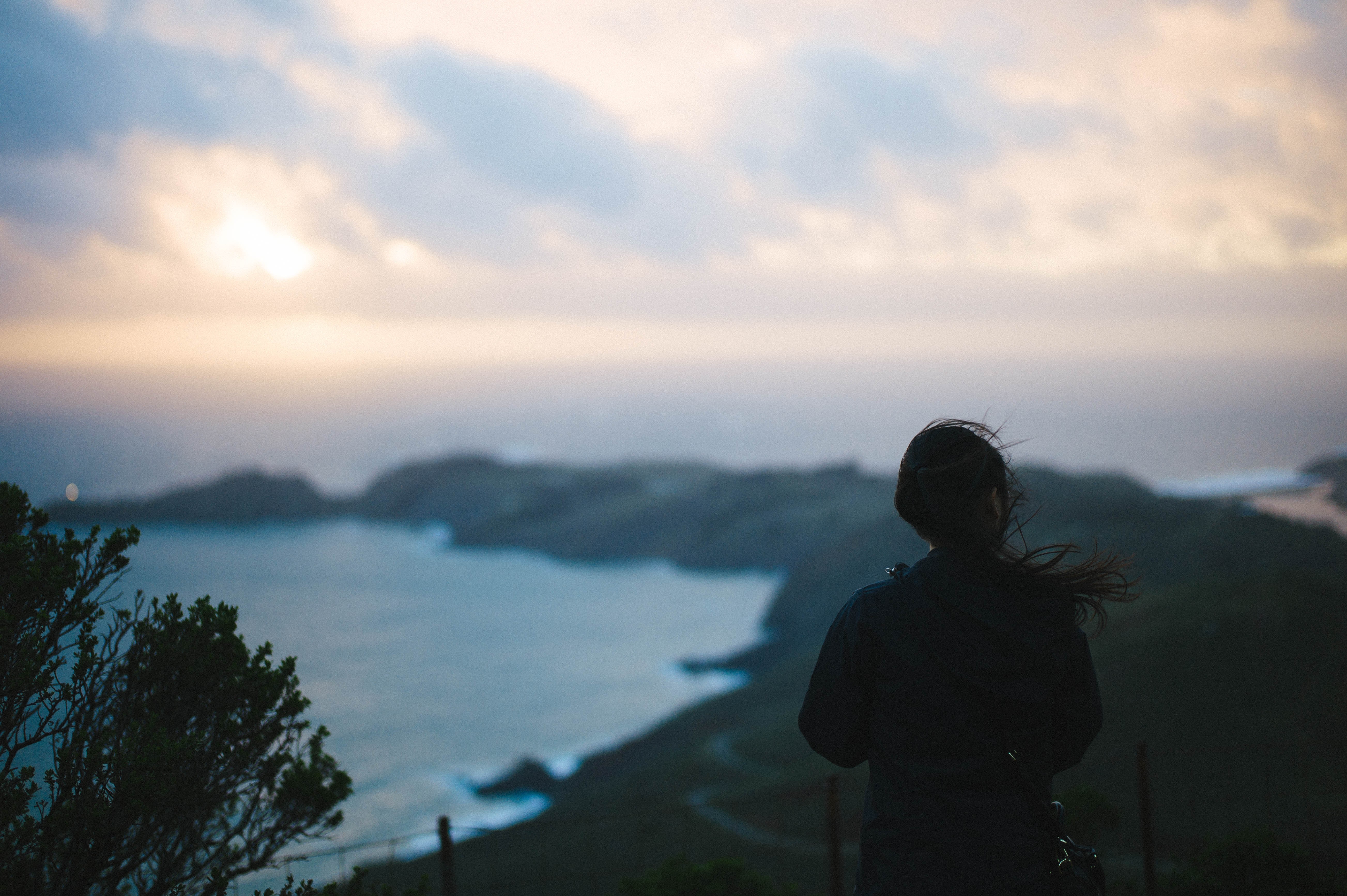 夕日の写真をご覧ください