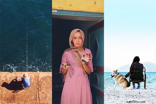 古代の海辺とロマンス：インスタグラムで続く物語