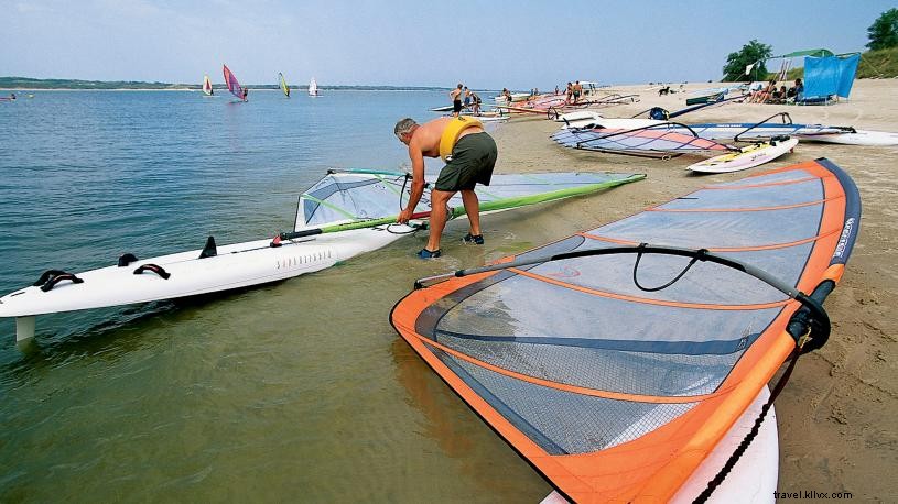 ネブラスカでサーフィン体験：砂と太陽