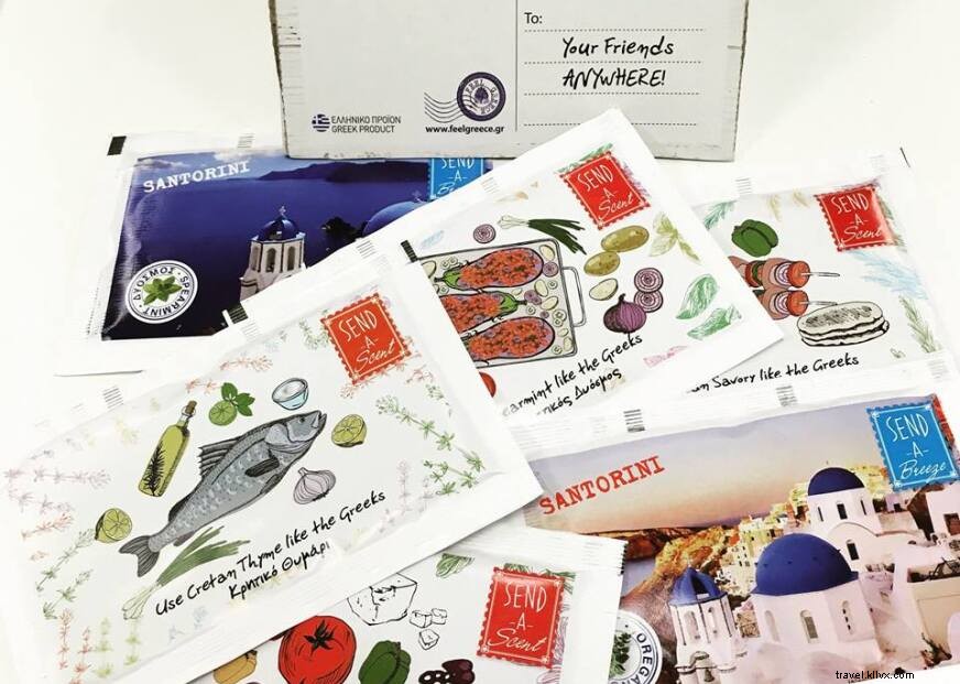 ギリシャの香りを届ける『Send‑A‑Scent』カード